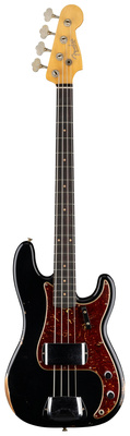Fender 62 P Bass Relic Aged Black premium klasės bosinė gitara