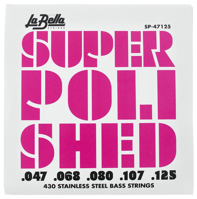 La Bella SP-47125 Super Polished 5 elektrinės bosinės gitaros stygos