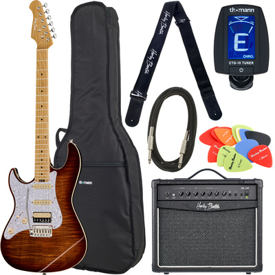 Harley Benton ST-Modern MN HSS LH FBB elektrinės gitaros komplektas