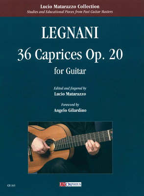 UT Orpheus Edizioni Legnani 36 Caprices klasikinės gitaros literatūra