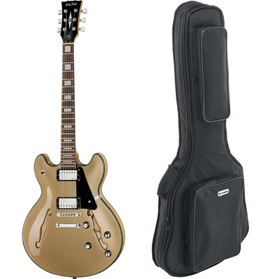 Harley Benton HB-35Plus Shoreline Gold w/Bag