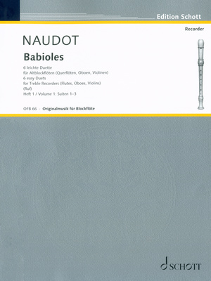 Schott Naudot Babioles op.10
