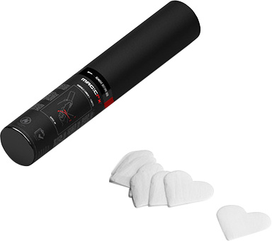 Magic FX Handheld 28cm White Hearts