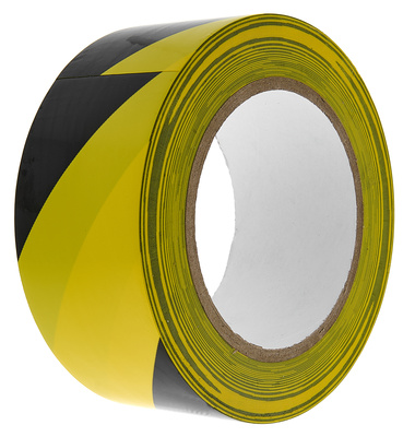 Gerband Tape 575 Yellow/Black brīdinājuma līmlente