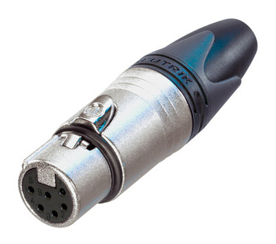 6-pol. XLR-Stecker/-Buchsen