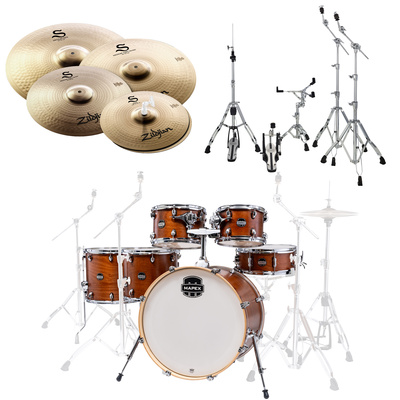 Mapex Mars Maple Stage+ WM Bundle akustisko bungu komplekts