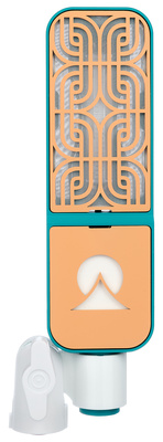 Ohma World Motif Ribbon Teal & Apricot