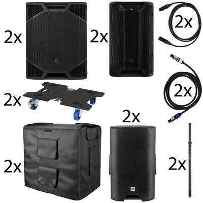 LD Systems ICOA Pro 12A/21A Power Set DJ PA komplekts