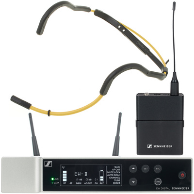 Sennheiser EW-D HT 747 R1-6 Bundle bezvadu mikrofona sistēma ar galvas mikrofonu