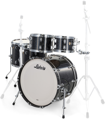 Ludwig Classic Maple 5pcs Ebony Pearl