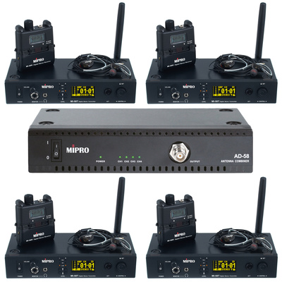 Mipro MI-58 4 CH Set bezvadu in-ear monitoringa sistēma