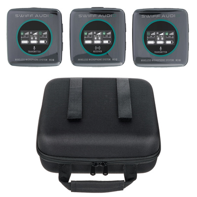 Swiff Audio M3 PRO Case Bundle bezvadu mikrofonu komplekts kamerām