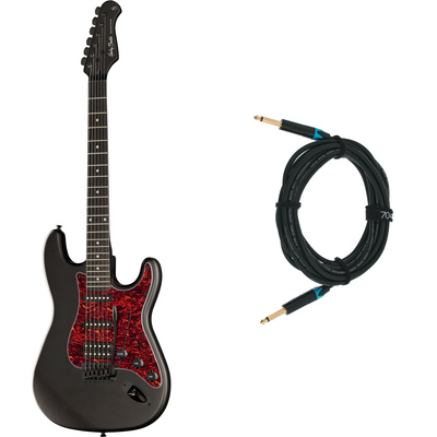 Harley Benton ST-20HSS SBK Standard w/Cable elektriskā ģitāra