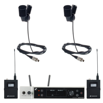Sennheiser EW-DX 2 Dante MKE40-4 Set R1-9 bezvadu lavalieru mikrofonu sistēma