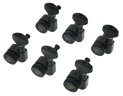 Harley Benton Parts JN07BS SPLK R6 Tuner Set ģitāras stīgu skaņotāju komplekts