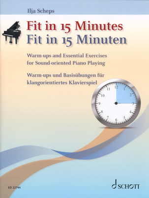 Schott Fit In 15 Minutes Piano nošu grāmata klavierēm