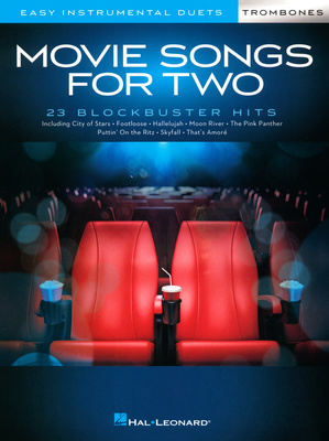 Hal Leonard Movie Songs For Two trombona nošu grāmata