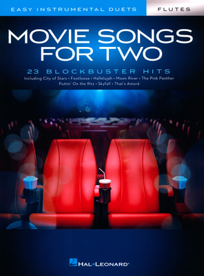 Hal Leonard Movie Songs For Two Flutes dziesmu notis flautai