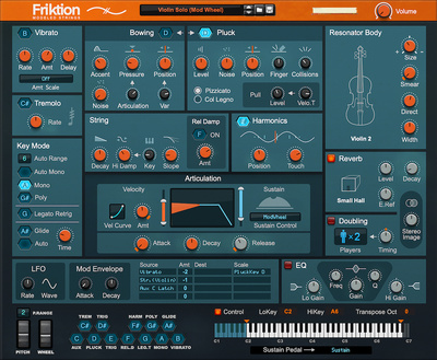 Reason Studios Friktion Modeled Strings