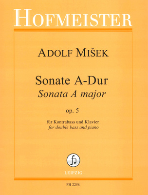 Friedrich Hofmeister Verlag Misek Sonate A-dur Double Bass