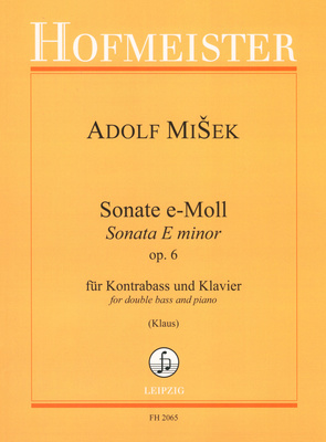 Friedrich Hofmeister Verlag Misek Sonate e-Moll Kontrabass