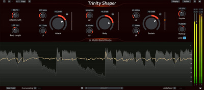 Plugin Alliance TBT Trinity Shaper transientu formētāja spraudnis
