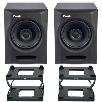 Fluid Audio FX80 V2 Bundle aktīvo studijas monitoru komplekts