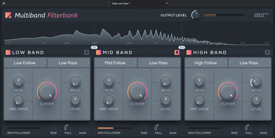 AIR Music Technology Multiband Filterbank multibandu filtra spraudnis