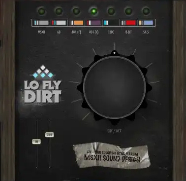 AIR Music Technology Lo-Fly Dirt lo-fi efektu spraudnis