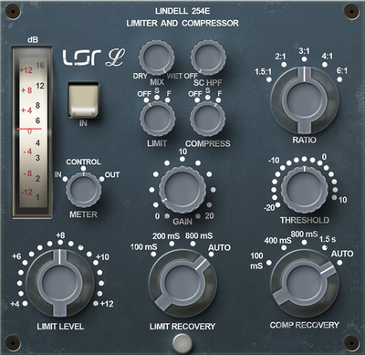 Plugin Alliance Lindell 254E kompresora/limitera spraudnis