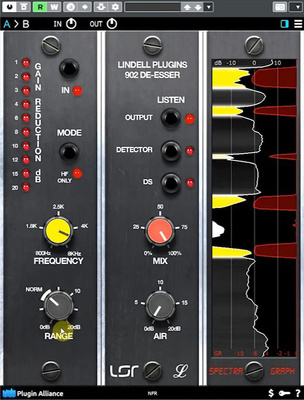 Plugin Alliance Lindell 902 De-Esser de-esser spraudnis