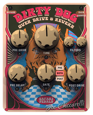 Safari Pedals Dirty Dog Reverb reverba spraudnis