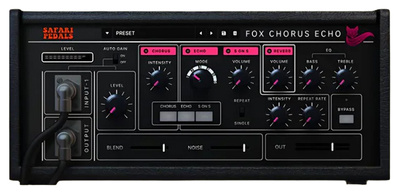 Safari Pedals Fox Echo Chorus delay spraudnis