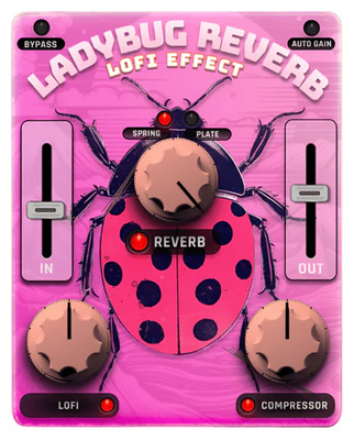 Safari Pedals LadyBug Reverb reverb spraudnis