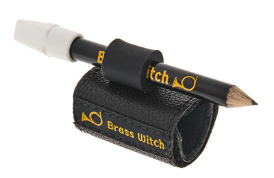 Brass Witch Pencil Holder Large