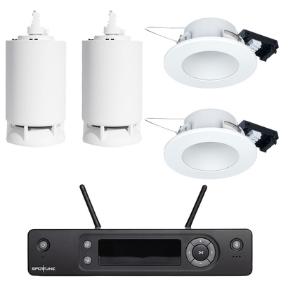 Spottune 2x Omni Track Recessed Wh Set PA komplekts