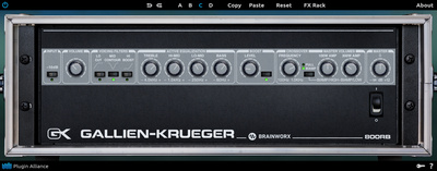 Plugin Alliance Gallien Krueger 800RB basa pastiprinātāja spraudnis