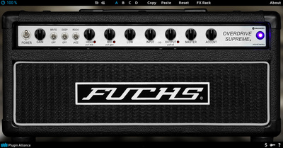 Plugin Alliance Fuchs Overdrive Supreme 50 ģitāras pastiprinātāja spraudnis