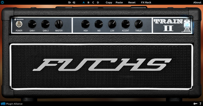 Plugin Alliance Fuchs Train II ģitāras pastiprinātāja spraudnis