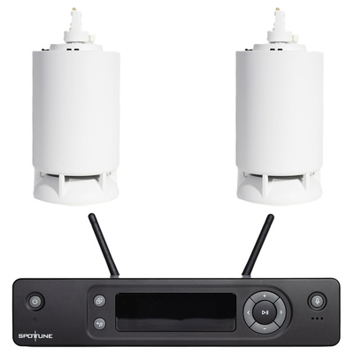 Spottune 2x Omni Track White Bundle bezvadu griestu skaļruņu komplekts