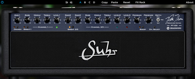 Plugin Alliance Suhr PT100 ģitāras pastiprinātāja spraudnis