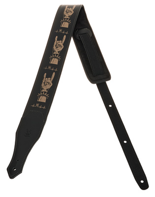 Minotaur NG-D08 Leather Strap Black ādas ģitāras/basa siksna