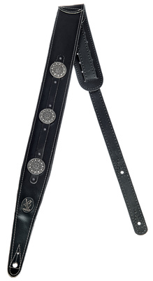 Minotaur NG-S37 Leather Black ādas siksna ģitārai/basam