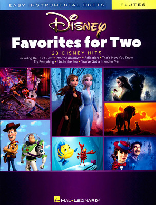 Hal Leonard Disney Favorites Two Flute dziesmu grāmata flautai
