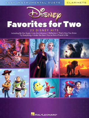 Hal Leonard Disney Favorites Two klarnetes notis