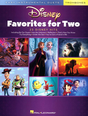 Hal Leonard Disney Favorites Two trombona dziesmu grāmata