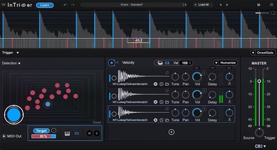 Waves InTrigger Drum Replacer spraudnis