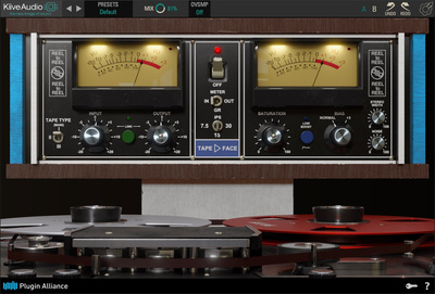 Plugin Alliance Kiive Tape Face lentes simulācijas spraudnis