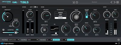 Plugin Alliance Unfiltered Audio TAILS reverba spraudnis