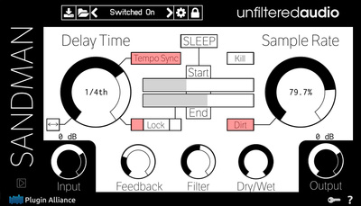 Plugin Alliance Unfiltered Audio Sandman aiztures spraudnis
